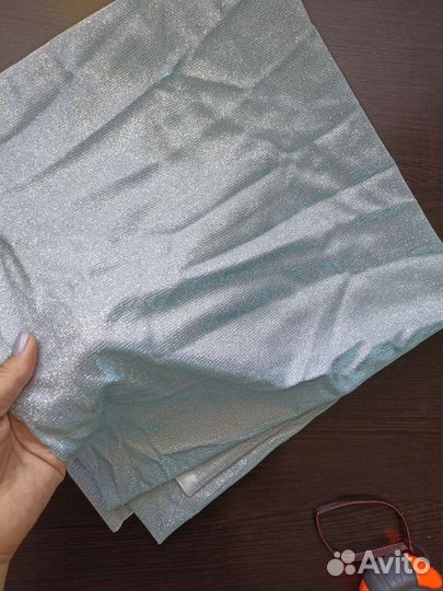Ткань блестящая плательная трикотаж