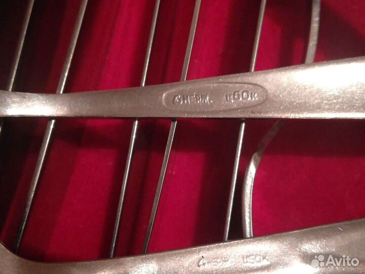 Столовый набор СССР в футляре новый 18 предметов