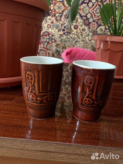 Набор керамических стаканов СССР