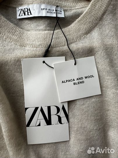 Женский свитер zara оригинал новый с биркой S