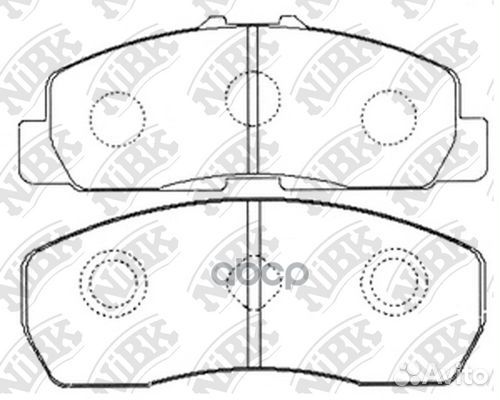 Колодки тормозные дисковые передние NiBK PN7433