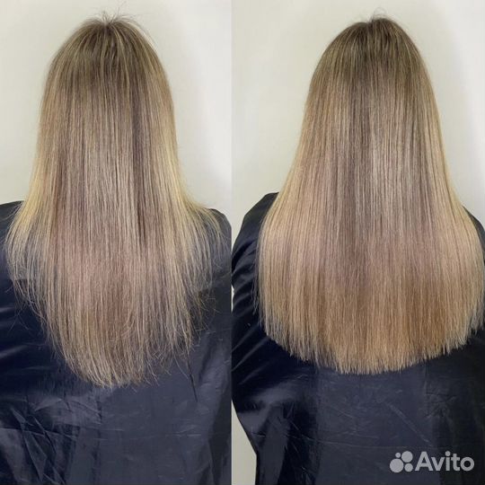 Наращивание волос Капсульное Ленточное Трессовое