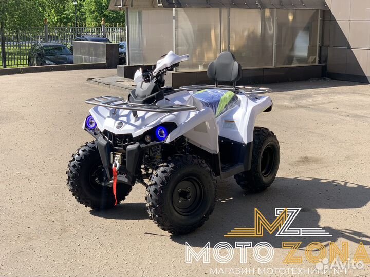 Квадроцикл MotoLand ATV 200 shark (белый)