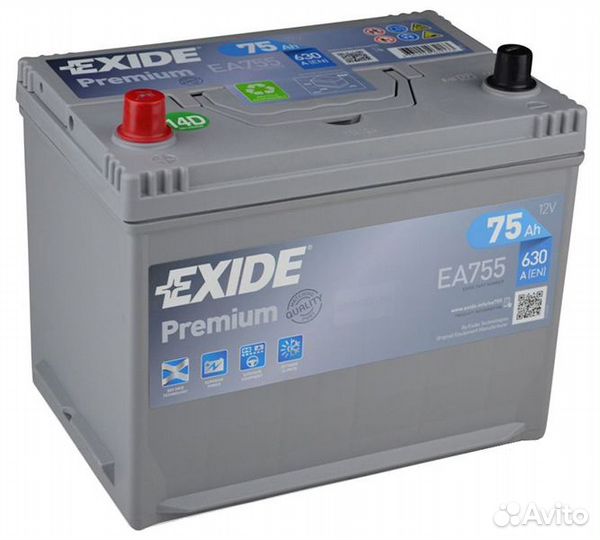 Аккумулятор Exide Premium 75 а/ч