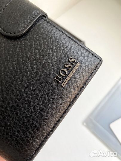 Кошелек автодокумент Hugo Boss кожа