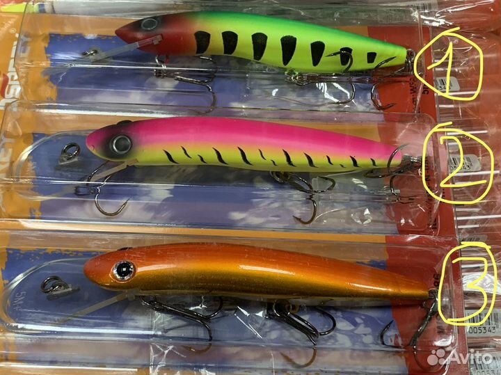 Воблеры Halco Sorcerer 125 DD (3 и 5 метров )