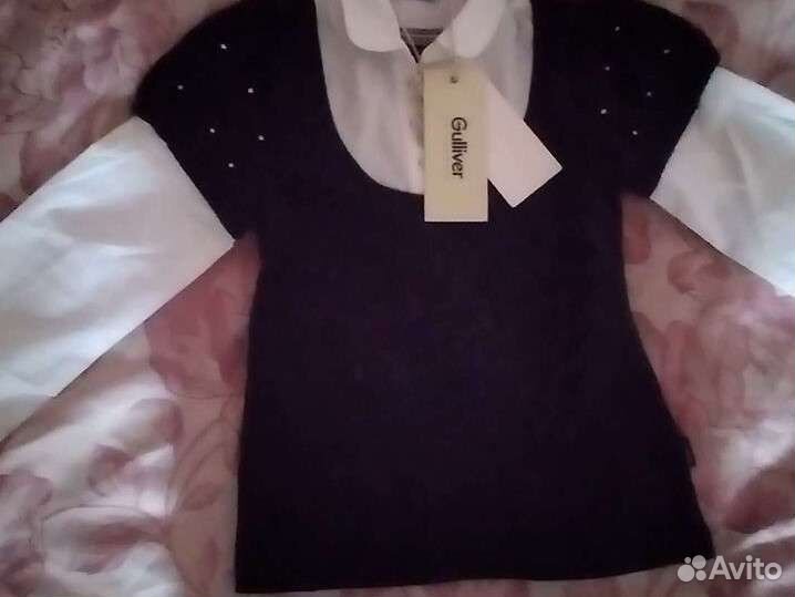 Форма Сарафан,блузка с жабо,кофта обманка