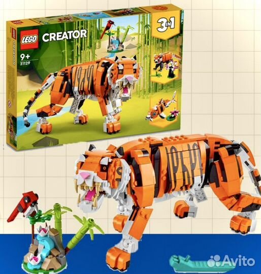 Lego Creator 31129 43243 Новый Тигр и Симба