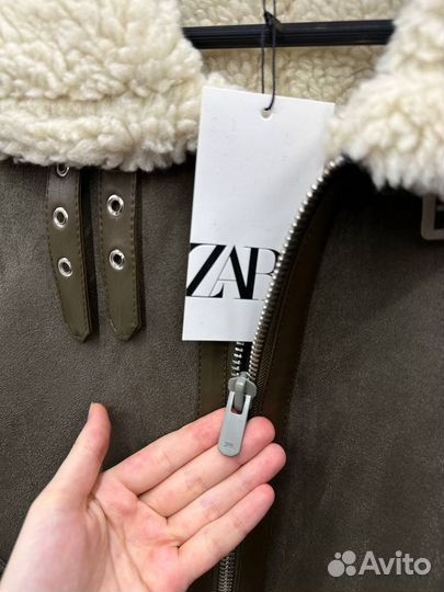 Дубленка мужская zara