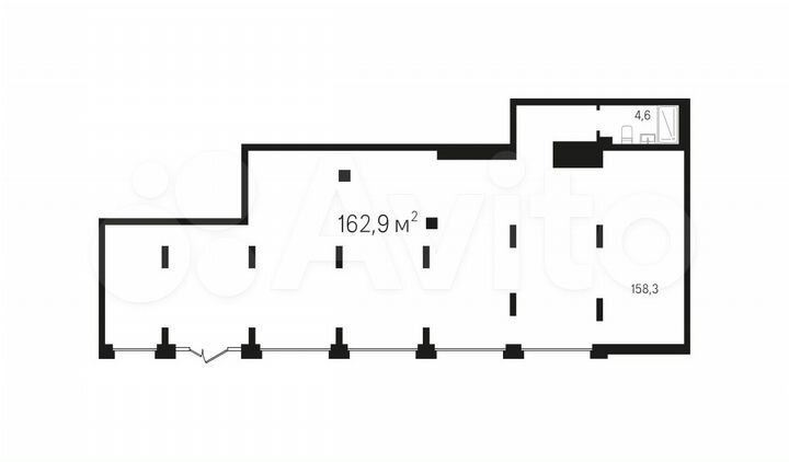 Продам торговое помещение, 162.9 м²