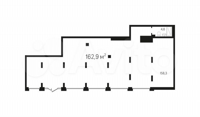 Продам торговое помещение, 162.9 м²