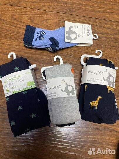 Новые Носки, колготки на мальчика 74-92