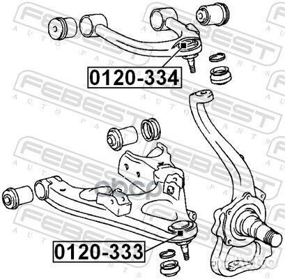 Опора шаровая переднего верхнего рычага (toyota