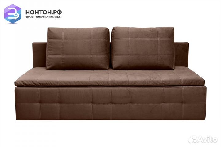 Диван еврокнижка Амстердам коричневый