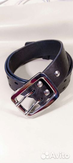 Мужской кожаный ремень ручной работы