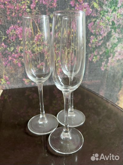 Бокалы для шампанского стекло