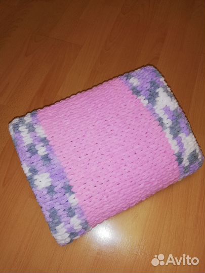 Плюшевый плед ручной работы