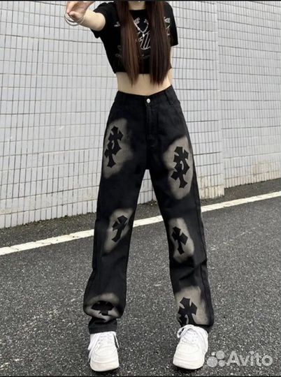 Джинсы широкие y2k