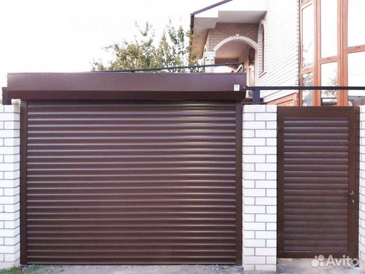 Ворота Роллетные Въездные С калиткой