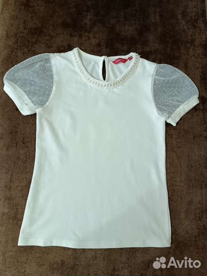 Блузка белая школьная