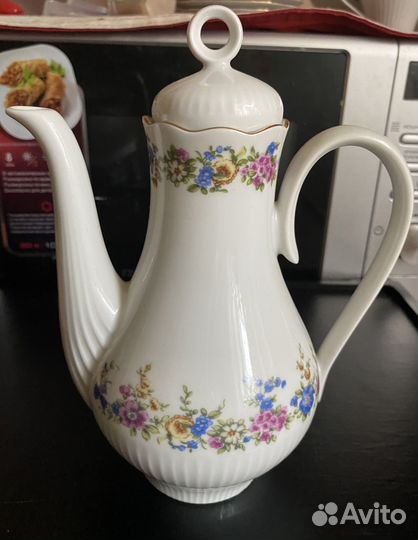Кофейник/чайник, фарфор ГДР, 70-е Jlmenau