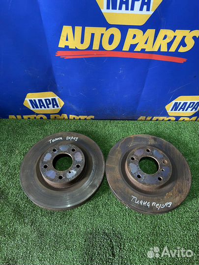 Тормозной диск передний левый правый nissan teana