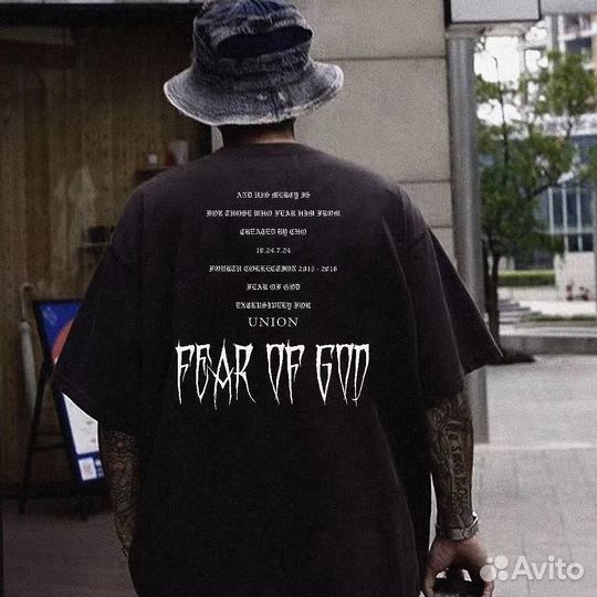 Футболка Fear of God FOG Оверсайз