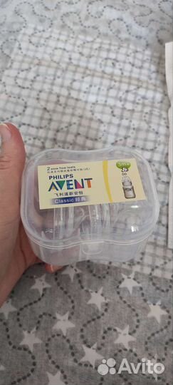 Соски бутылочные Авент 3m+ / Avent 3m+ 2 шт