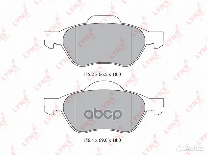 Колодки тормозные дисковые перед BD6315 LYN