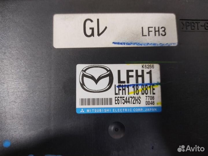 Блок управления двс Mazda 6 (GG) 2007