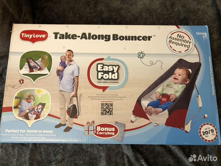 Шезлонг детский складной Tiny Love