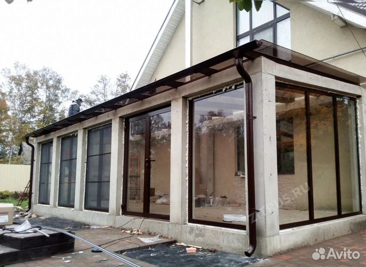 Алюминиевые окна на терассу