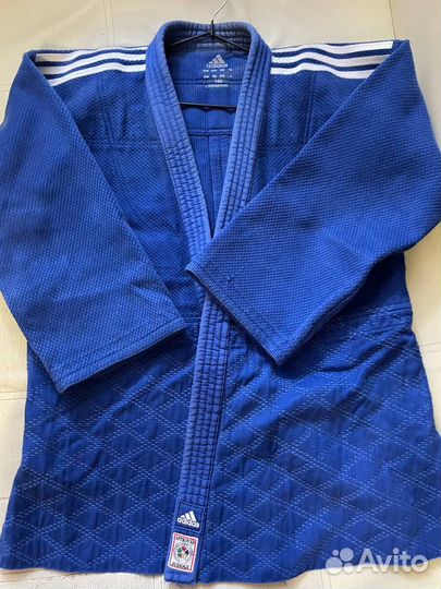 Кимоно синие дзюдо adidas ijf champion 2, 160