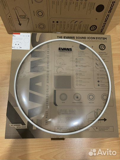 Пластик для бас барабана evans BD20G1