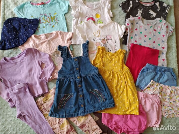 Шикарный пакет вещей для девочки 80-86 см