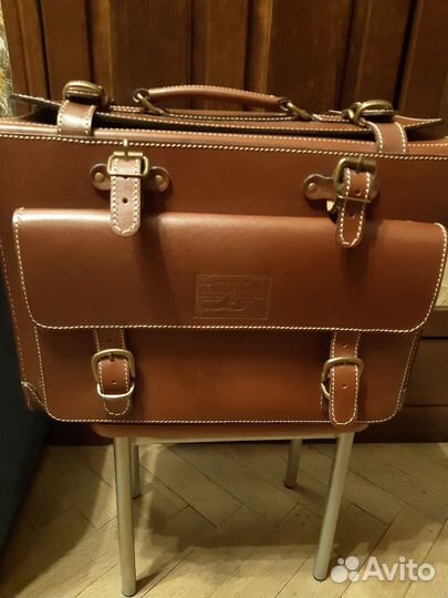 Сумка-портфель натуральная кожа италия