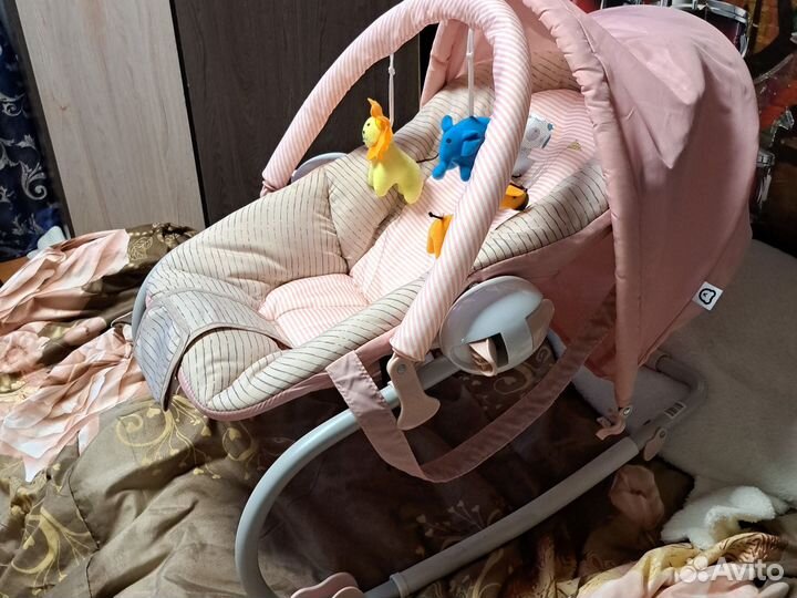 Детский шезлонги и качели бу