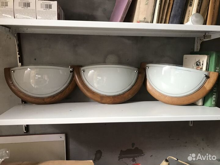 Люстры и светильники бу