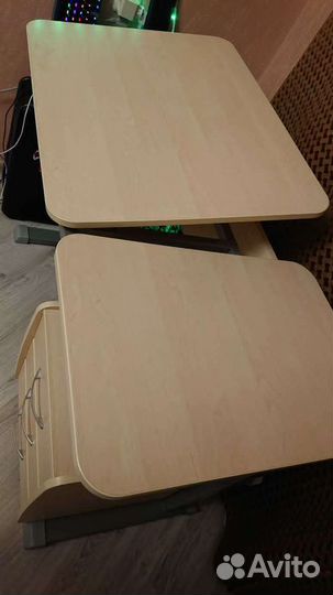 Растущая парта Астек Лидер с выкатной тумбой