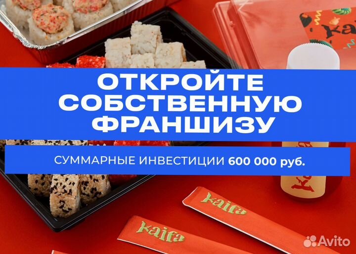 Франшиза по доставке еды с чистой прибылью 200т/м