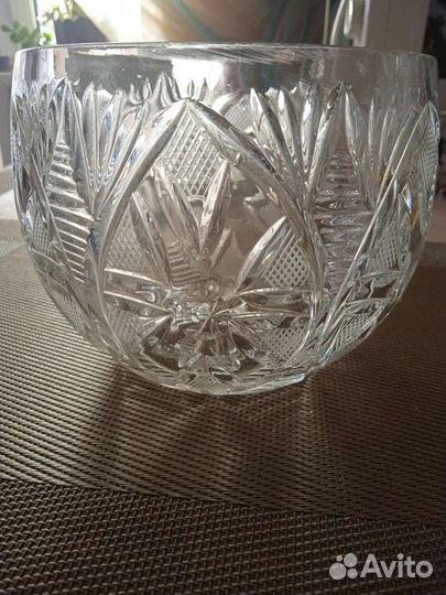 Хрустальный салатник СССР