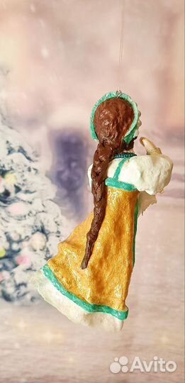 Ватные елочные игрушки