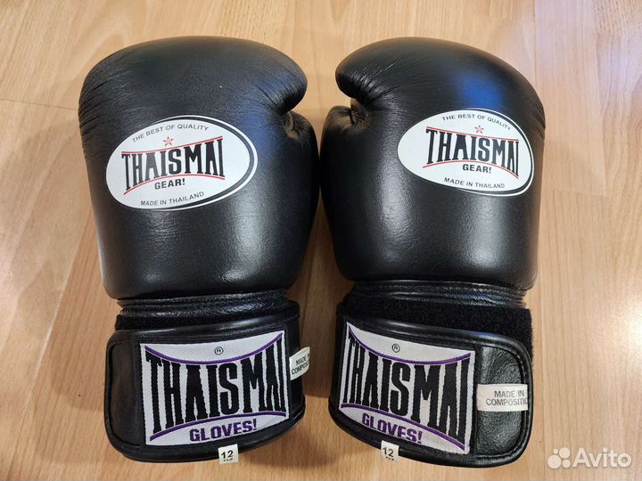 Боксерские перчатки ThaiSmai 12 Oz кожаные