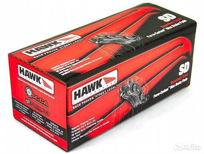 Колодки тормозные задние hawk SD Toyota LC200