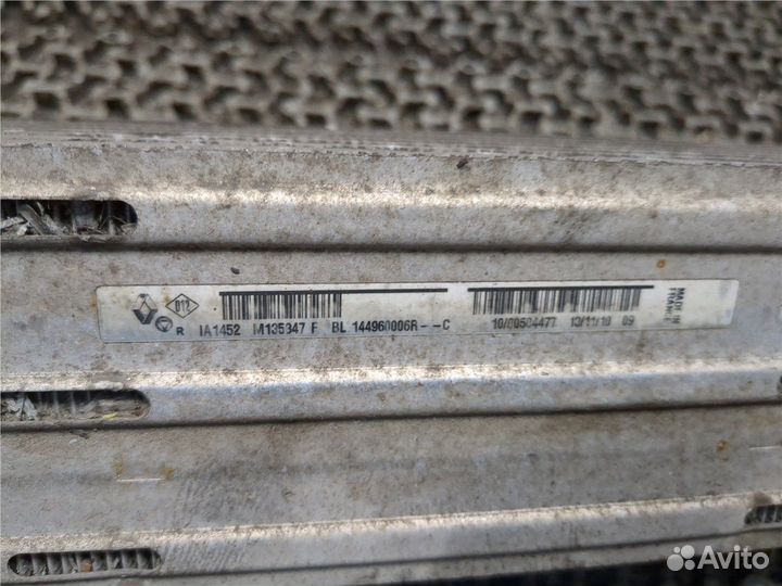 Радиатор интеркулера Renault Scenic, 2012