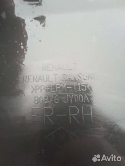 Renault Koleos 2010 молдинг передней правой двери