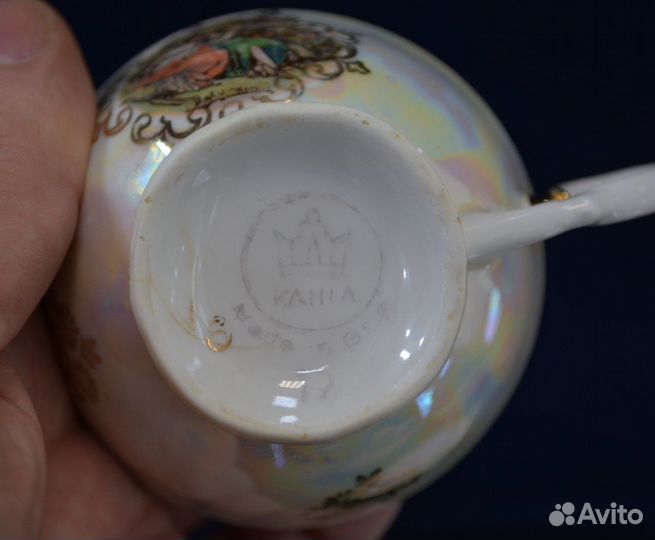 Фарфоровая кофейная пара- мадонна. ГДР (1)