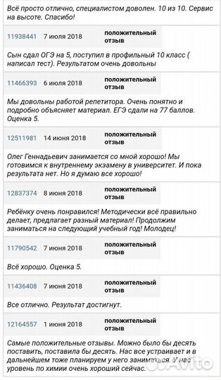 Репетитор по химии