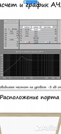 Короб для сабвуфера 2 10