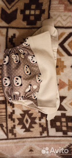 Многоразовые подгузники 6 шт с вкладышами